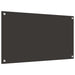 Keukenachterwand 2 st Donkergrijs 90 x 50 cm gehard glas