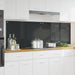 Keukenachterwand 2 st Donkergrijs 90 x 60 cm gehard glas