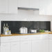 Keukenachterwand 2 st Donkergrijs 100 x 40 cm gehard glas