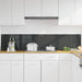 Keukenachterwand 2 st Donkergrijs 100 x 40 cm gehard glas