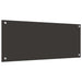 Keukenachterwand 2 st Donkergrijs 100 x 40 cm gehard glas