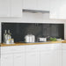 Keukenachterwand 2 st Donkergrijs 100 x 50 cm gehard glas