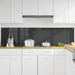 Keukenachterwand 2 st Donkergrijs 100 x 50 cm gehard glas