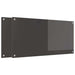 Keukenachterwand 2 st Donkergrijs 100 x 50 cm gehard glas