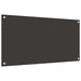 Keukenachterwand 2 st Donkergrijs 100 x 50 cm gehard glas