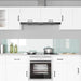 Keukenachterwand 2 st Wit 110 x 40 cm gehard glas