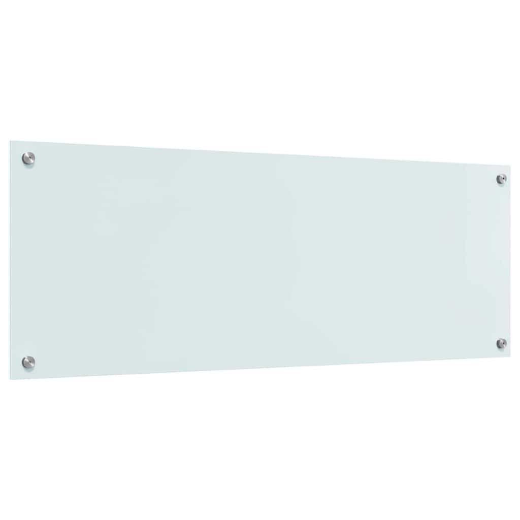 Keukenachterwand 2 st Wit 110 x 40 cm gehard glas