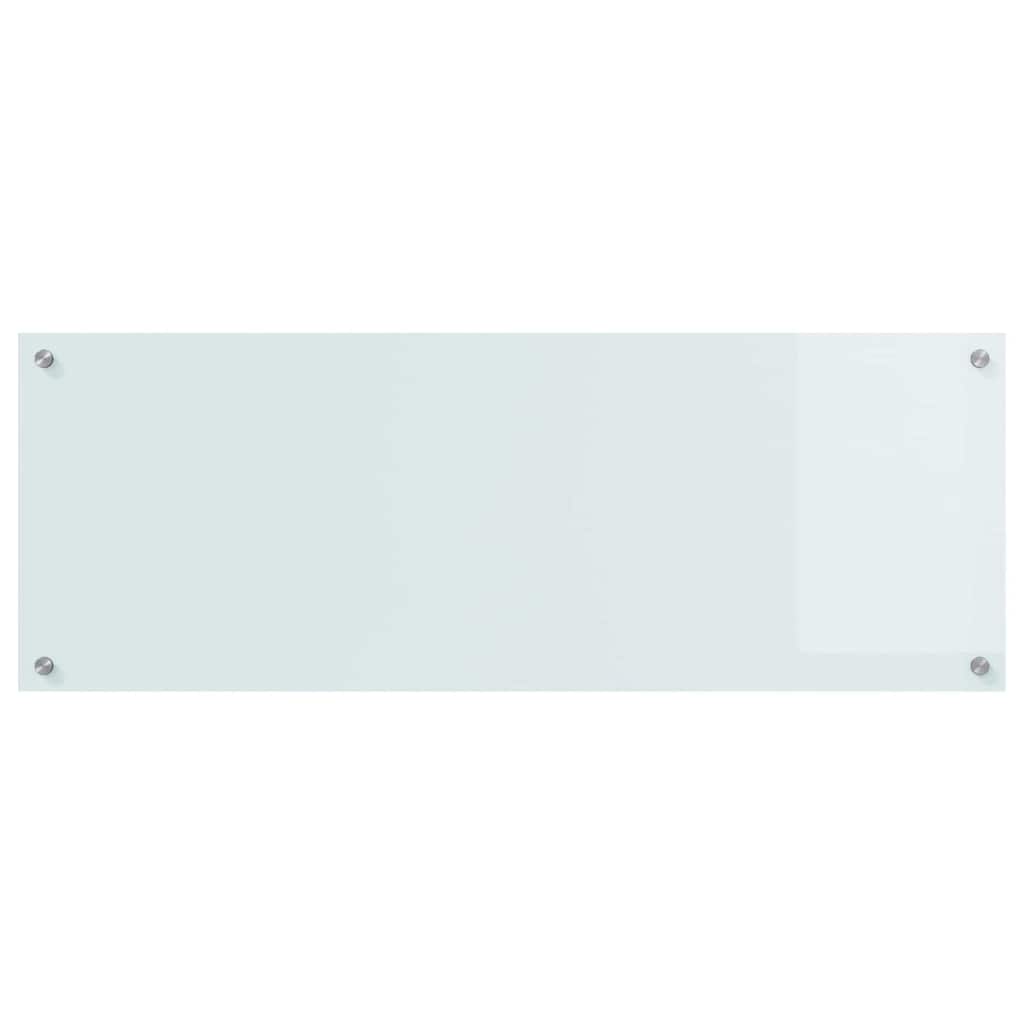Keukenachterwand 2 st Wit 110 x 40 cm gehard glas