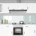 Keukenachterwand 2 st Wit 110 x 50 cm gehard glas
