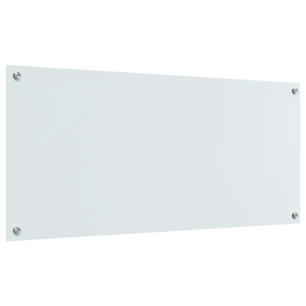 Keukenachterwand 2 st Wit 110 x 50 cm gehard glas