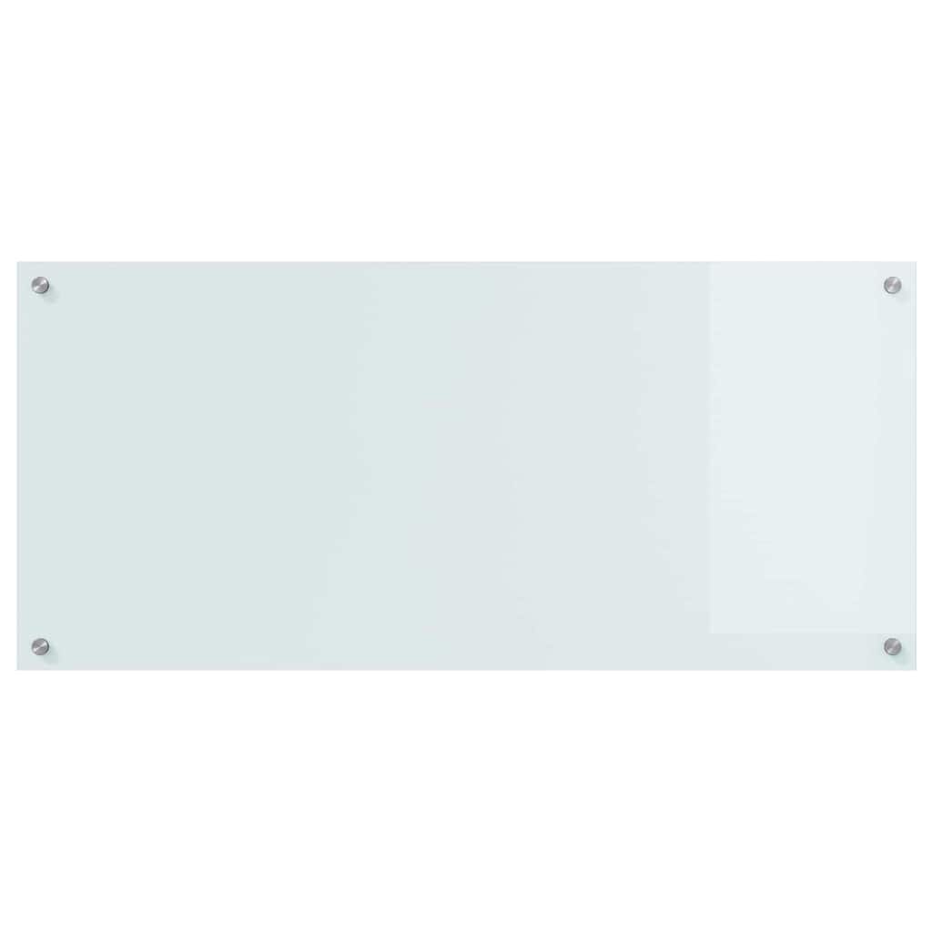 Keukenachterwand 2 st Wit 110 x 50 cm gehard glas