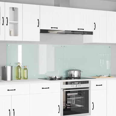 Keukenachterwand 2 st Wit 110 x 60 cm gehard glas