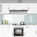 Keukenachterwand 2 st Wit 110 x 60 cm gehard glas
