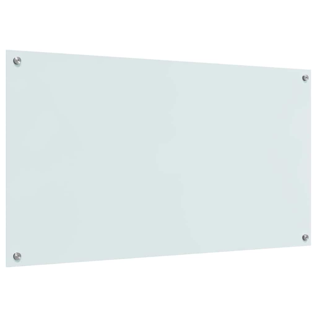 Keukenachterwand 2 st Wit 110 x 60 cm gehard glas