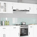 Keukenachterwand 2 st Wit 120 x 40 cm gehard glas