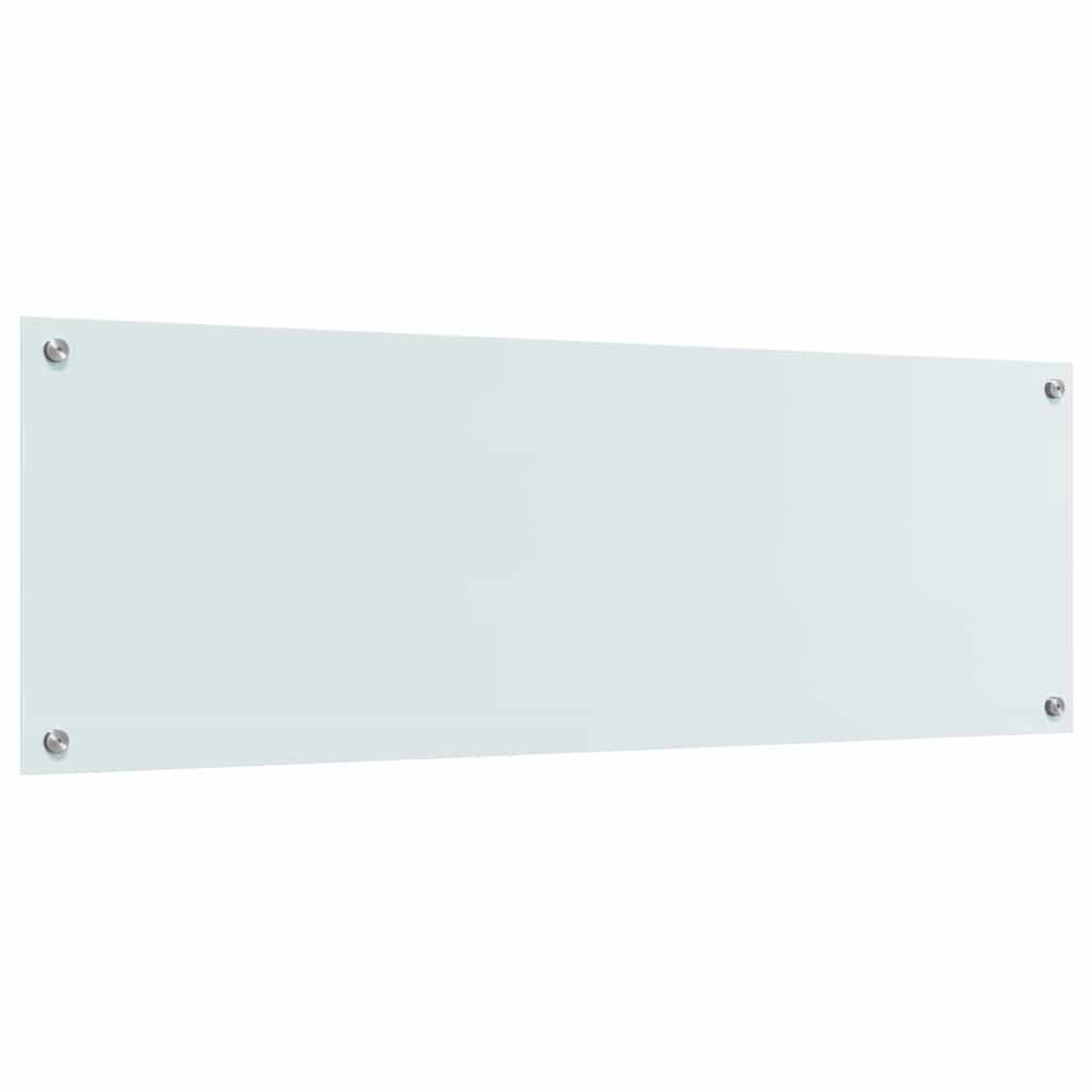 Keukenachterwand 2 st Wit 120 x 40 cm gehard glas