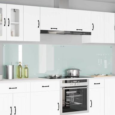 Keukenachterwand 2 st Wit 120 x 60 cm gehard glas