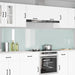 Keukenachterwand 2 st Wit 120 x 60 cm gehard glas
