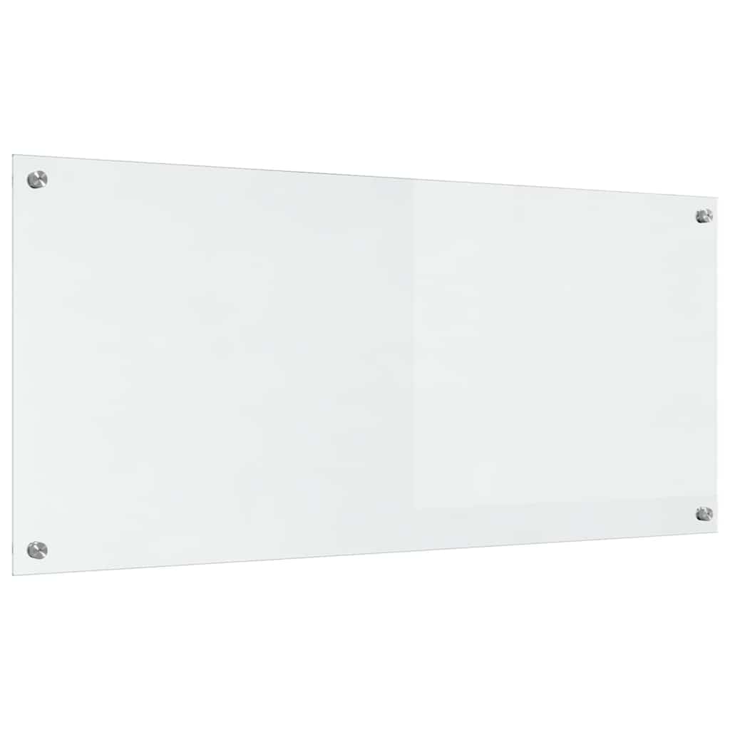 Keukenachterwand 2 st Doorzichtig 110 x 50 cm gehard glas