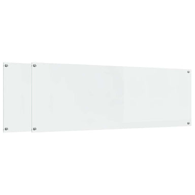 Keukenachterwand 2 st Doorzichtig 120 x 40 cm gehard glas