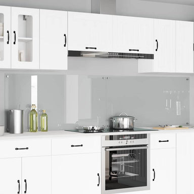 Keukenachterwand 2 st Doorzichtig 120 x 60 cm gehard glas
