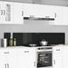 Keukenachterwand 2 st Zwart 110 x 40 cm gehard glas
