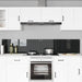 Keukenachterwand 2 st Zwart 110 x 40 cm gehard glas