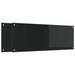 Keukenachterwand 2 st Zwart 110 x 40 cm gehard glas