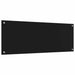 Keukenachterwand 2 st Zwart 110 x 40 cm gehard glas