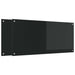 Keukenachterwand 2 st Zwart 110 x 50 cm gehard glas
