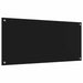 Keukenachterwand 2 st Zwart 110 x 50 cm gehard glas