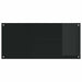 Keukenachterwand 2 st Zwart 110 x 50 cm gehard glas