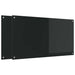 Keukenachterwand 2 st Zwart 110 x 60 cm gehard glas