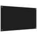 Keukenachterwand 2 st Zwart 110 x 60 cm gehard glas