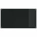 Keukenachterwand 2 st Zwart 110 x 60 cm gehard glas