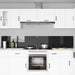 Keukenachterwand 2 st Zwart 120 x 40 cm gehard glas