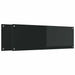 Keukenachterwand 2 st Zwart 120 x 40 cm gehard glas