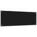 Keukenachterwand 2 st Zwart 120 x 40 cm gehard glas