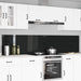 Keukenachterwand 2 st Zwart 120 x 50 cm gehard glas