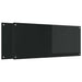 Keukenachterwand 2 st Zwart 120 x 50 cm gehard glas