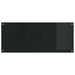 Keukenachterwand 2 st Zwart 120 x 50 cm gehard glas