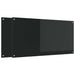 Keukenachterwand 2 st Zwart 120 x 60 cm gehard glas