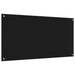 Keukenachterwand 2 st Zwart 120 x 60 cm gehard glas