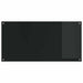 Keukenachterwand 2 st Zwart 120 x 60 cm gehard glas