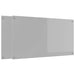 Keukenachterwand 2 st Lichtgrijs 110 x 60 cm gehard glas