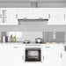 Keukenachterwand 2 st Lichtgrijs 120 x 40 cm gehard glas