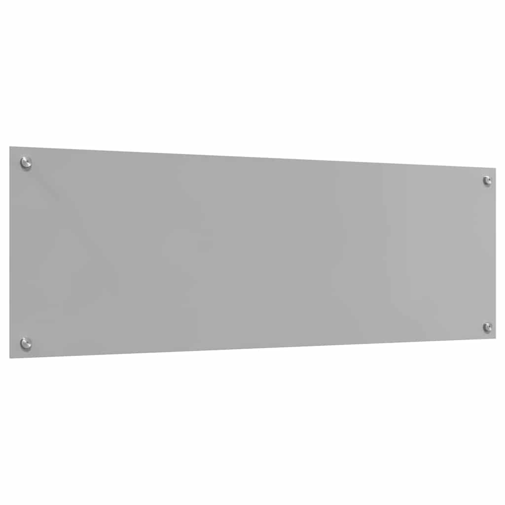 Keukenachterwand 2 st Lichtgrijs 120 x 40 cm gehard glas