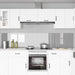 Keukenachterwand 2 st Lichtgrijs 120 x 50 cm gehard glas
