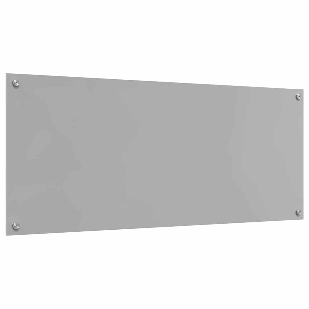 Keukenachterwand 2 st Lichtgrijs 120 x 50 cm gehard glas