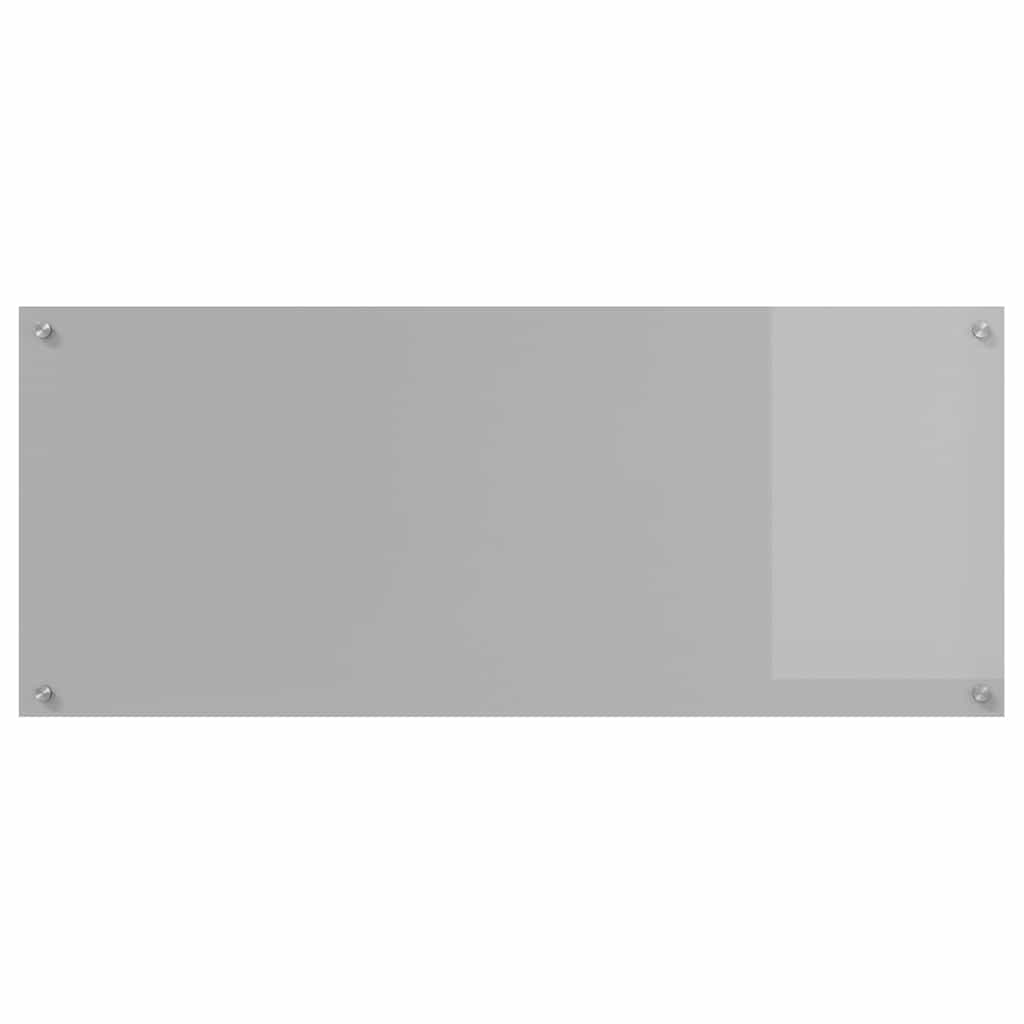 Keukenachterwand 2 st Lichtgrijs 120 x 50 cm gehard glas